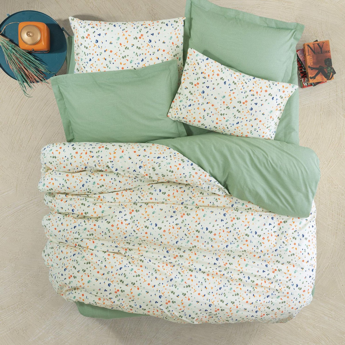 Home collection Parure de lit enfant avec taie(s) 100 % coton Lola