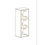Voir la diapositive 4 : Paris Prix Vitrine LED Murale Design  Fly III  126cm Blanc & Noir