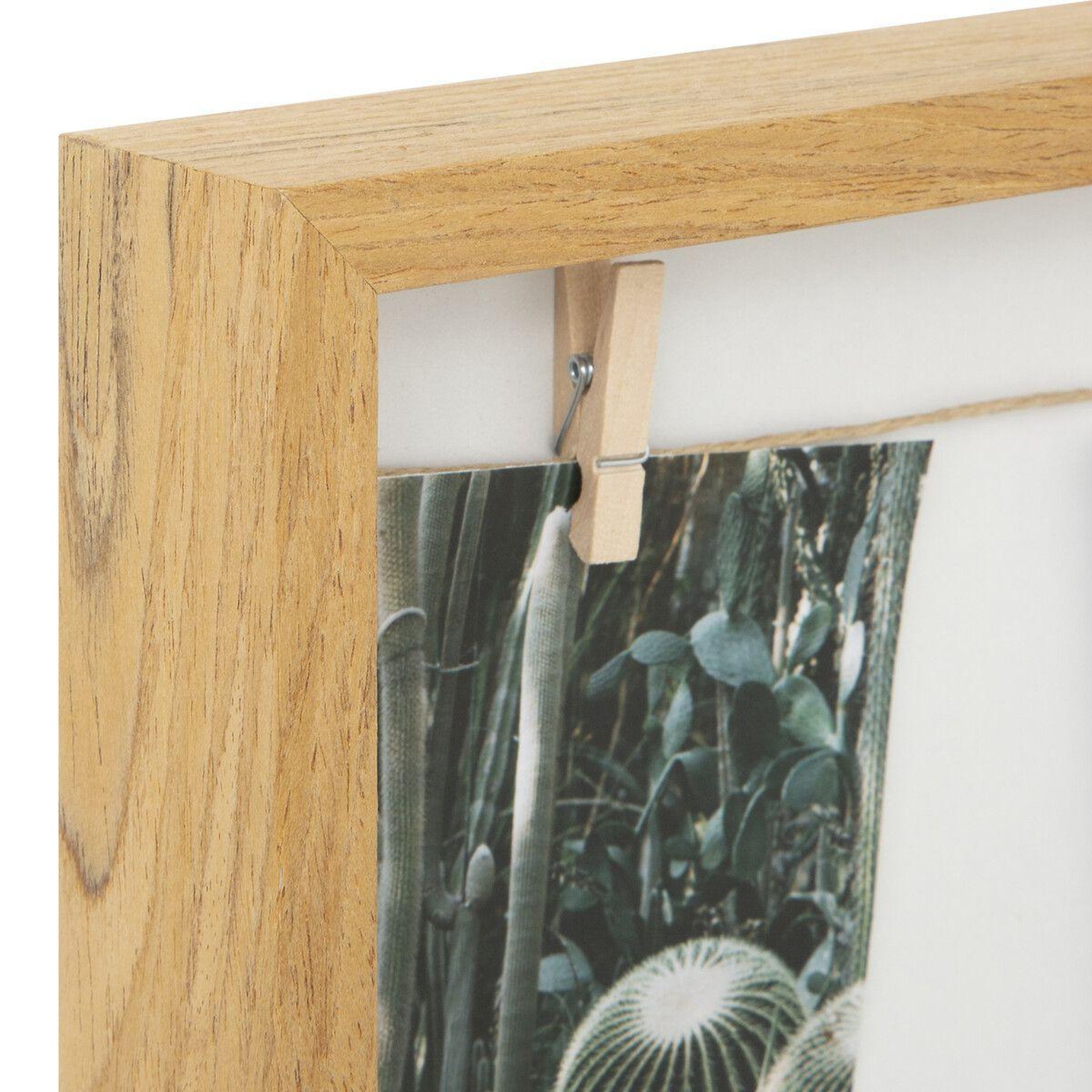 Voir la diapositive 2 : ATMOSPHERA Porte photo mural déco  bota  40cm marron