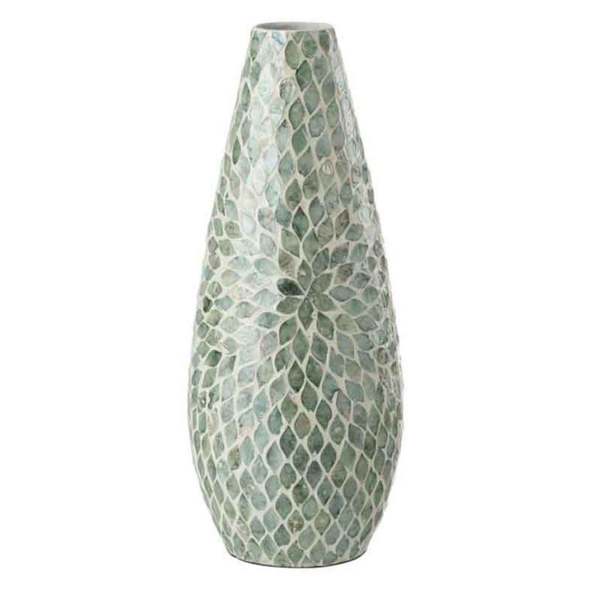 Voir la diapositive 1 : J-LINE Vase Imprimé Design  Delta  46cm Bleu Clair