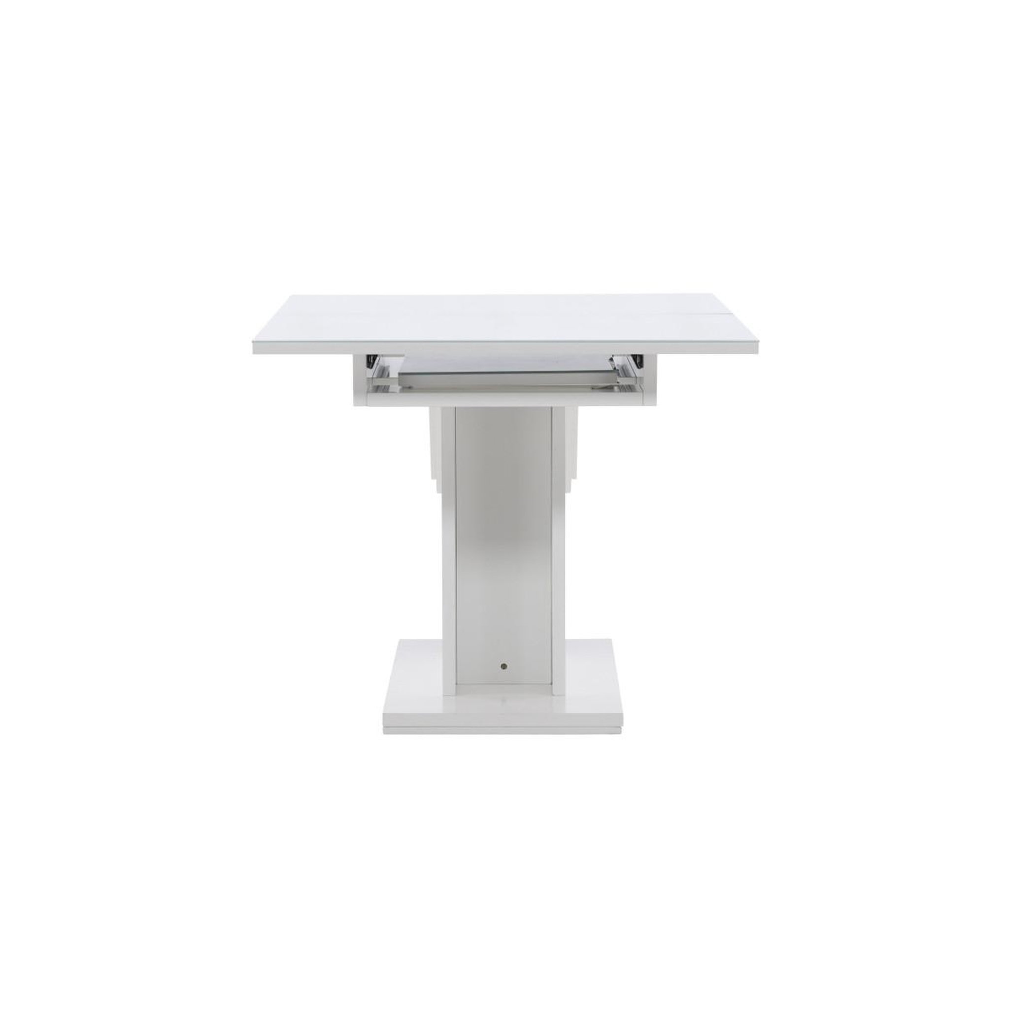 Voir la diapositive 2 : Paris Prix Table à manger extensible  pluto  120-160cm blanc