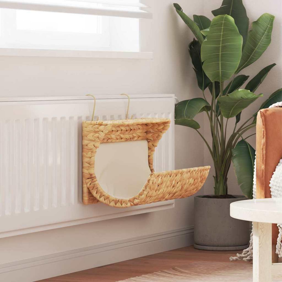 VIDAXL Lit pour chats avec coussin Jacinthe d'eau 37 x 20 x 20 cm