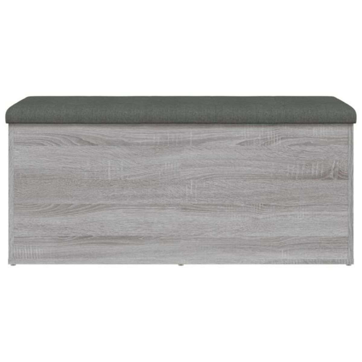 VIDAXL Banc de rangement sonoma gris 102x42x45 cm bois d ingénierie
