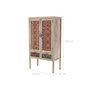 Voir la diapositive 4 : Rendez vous déco Armoire 2 portes 2 tiroirs en manguier et cannage coloré-Massaï