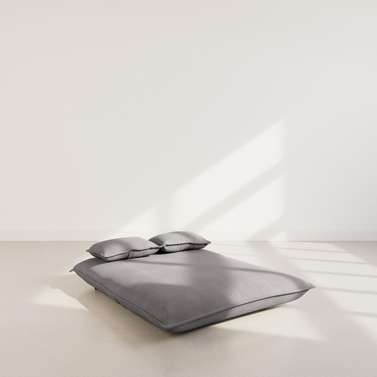 BEST MOBILIER Candice - banquette 2 places convertible clic-clac en velours côtelé