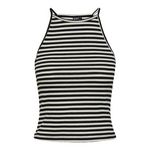 Pieces Top /Blanc Femme Pieces Pcostina Strap. Coloris disponibles : Noir