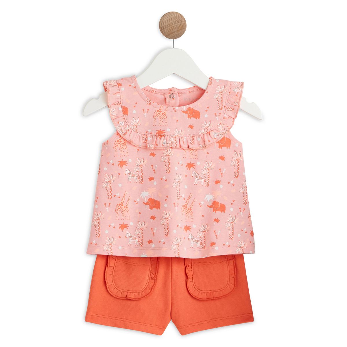 IN EXTENSO Ensemble débardeur + short bébé fille