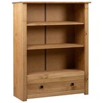 VIDAXL Bibliotheque 80x35x110 cm Bois de pin massif Assortiment Panama