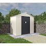 Voir la diapositive 2 : Habitat et Jardin Abri de jardin métal  Nebraska  - 5,29 m2 (4,83 m2 au sol) - Beige
