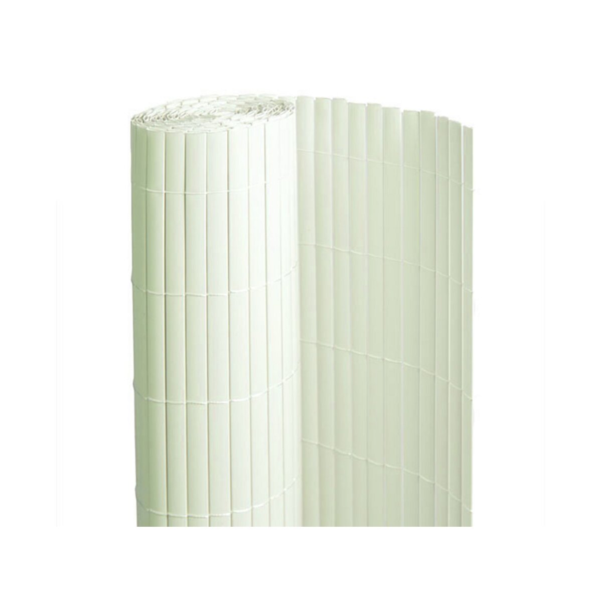 JARDIDECO Canisse PVC double face Blanc 3 m - 1 rouleau de 3 x 1,50 m - Jardideco