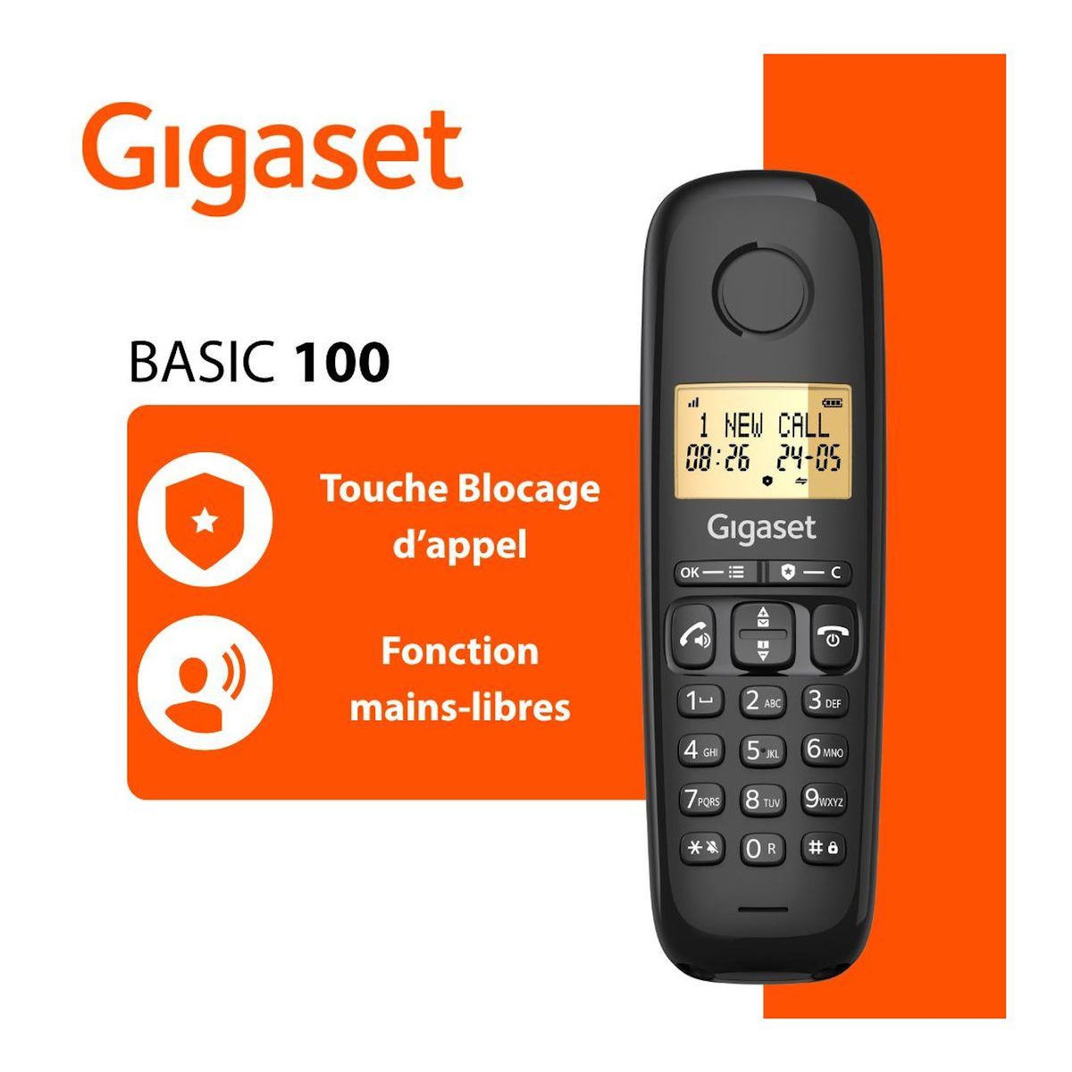 GIGASET Téléphone sans fil BASIC 100A TRIO