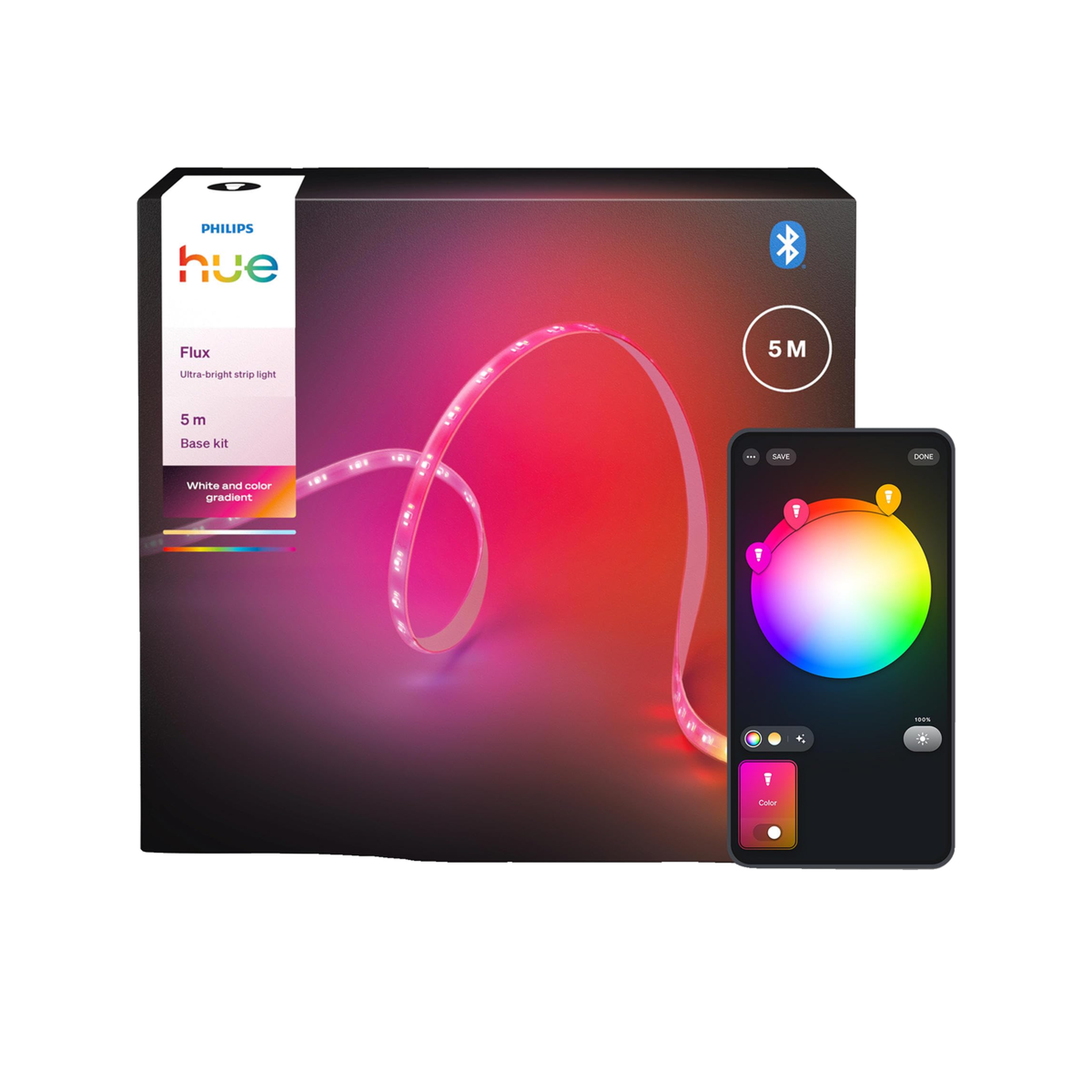 PHILIPS HUE Guirlande lumineuse Philips Hue OmniGlow 5m blanche