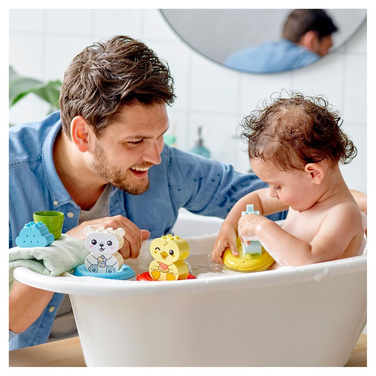 LEGO DUPLO 10965 Jouet de Bain : Le Train Flottant des Animaux