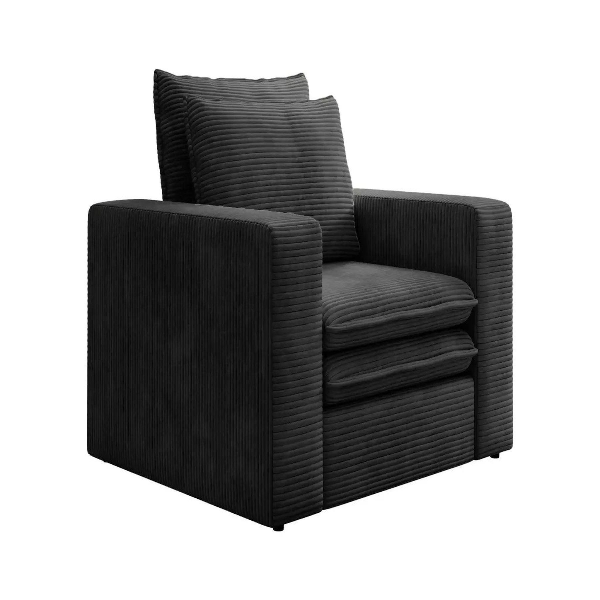Voir la diapositive 5 : CASANOVA PARIS Oscar - fauteuil en velours côtelé