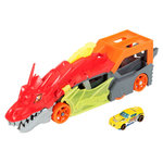 HOT WHEELS Hot Wheels City - Transporteur Dragon Lanceur 2 en 1