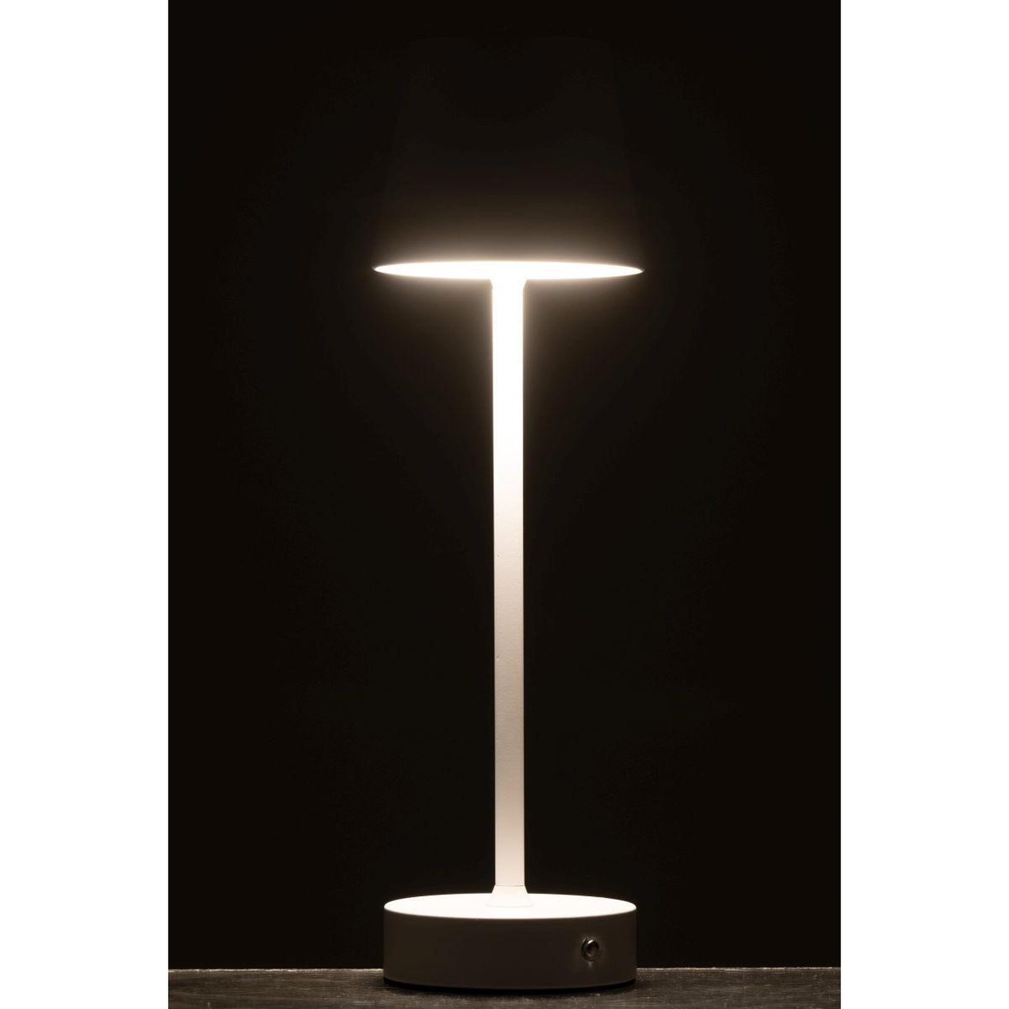 Voir la diapositive 6 : J-LINE Lampe à poser à led  goa  37cm blanc