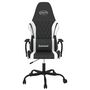 Voir la diapositive 3 : VIDAXL Chaise de jeu Noir et blanc Similicuir