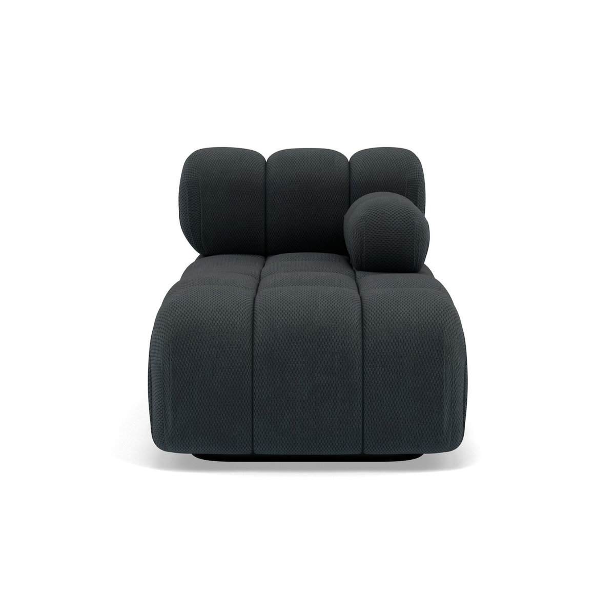 LISA DESIGN Ruby - module d'assise méridienne droite en velours texturé