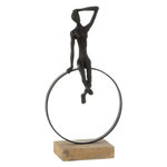 Paris Prix Statuette Déco Homme  Anneau  40cm Noir