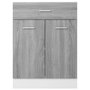Voir la diapositive 5 : VIDAXL Armoire de plancher a tiroir Sonoma gris 60x46x81,5 cm