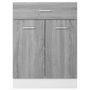 Voir la diapositive 5 : VIDAXL Armoire de plancher a tiroir Sonoma gris 60x46x81,5 cm
