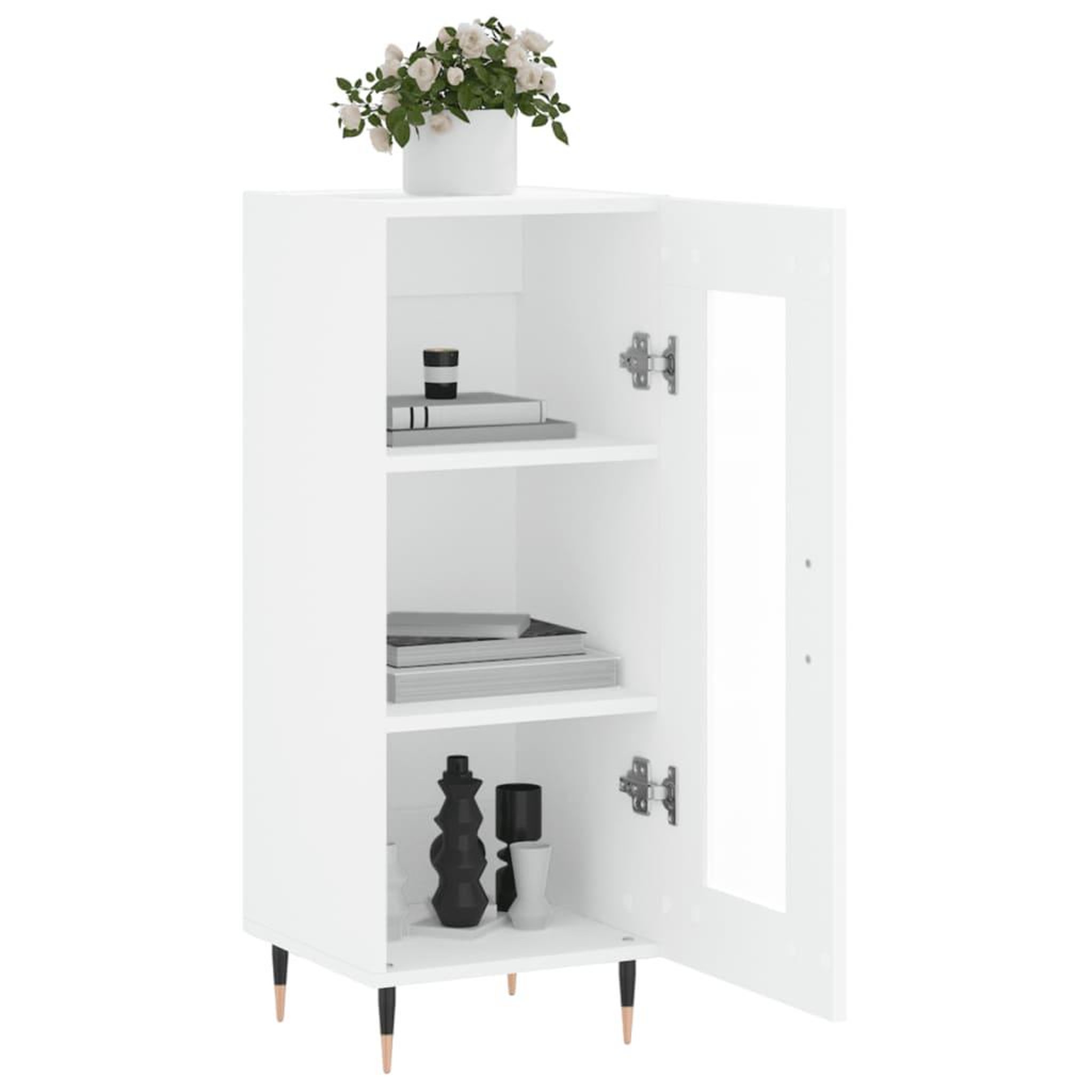 Voir la diapositive 4 : VIDAXL Buffet blanc 34,5x34x90 cm bois d'ingenierie