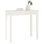 Voir la diapositive 4 : VIDAXL Table console Blanc 80x40x75 cm Bois massif de pin