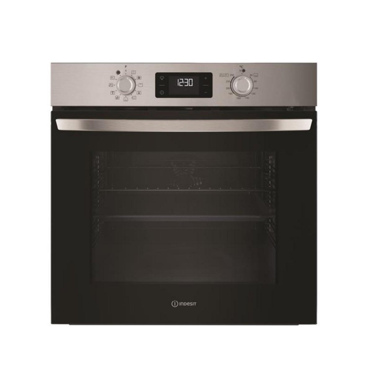 Indesit Four intégrable multifonction 71l 60cm pyrolyse inox - IO278PX