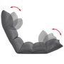 Voir la diapositive 4 : VIDAXL Chaise longue pliable de sol Gris Tissu