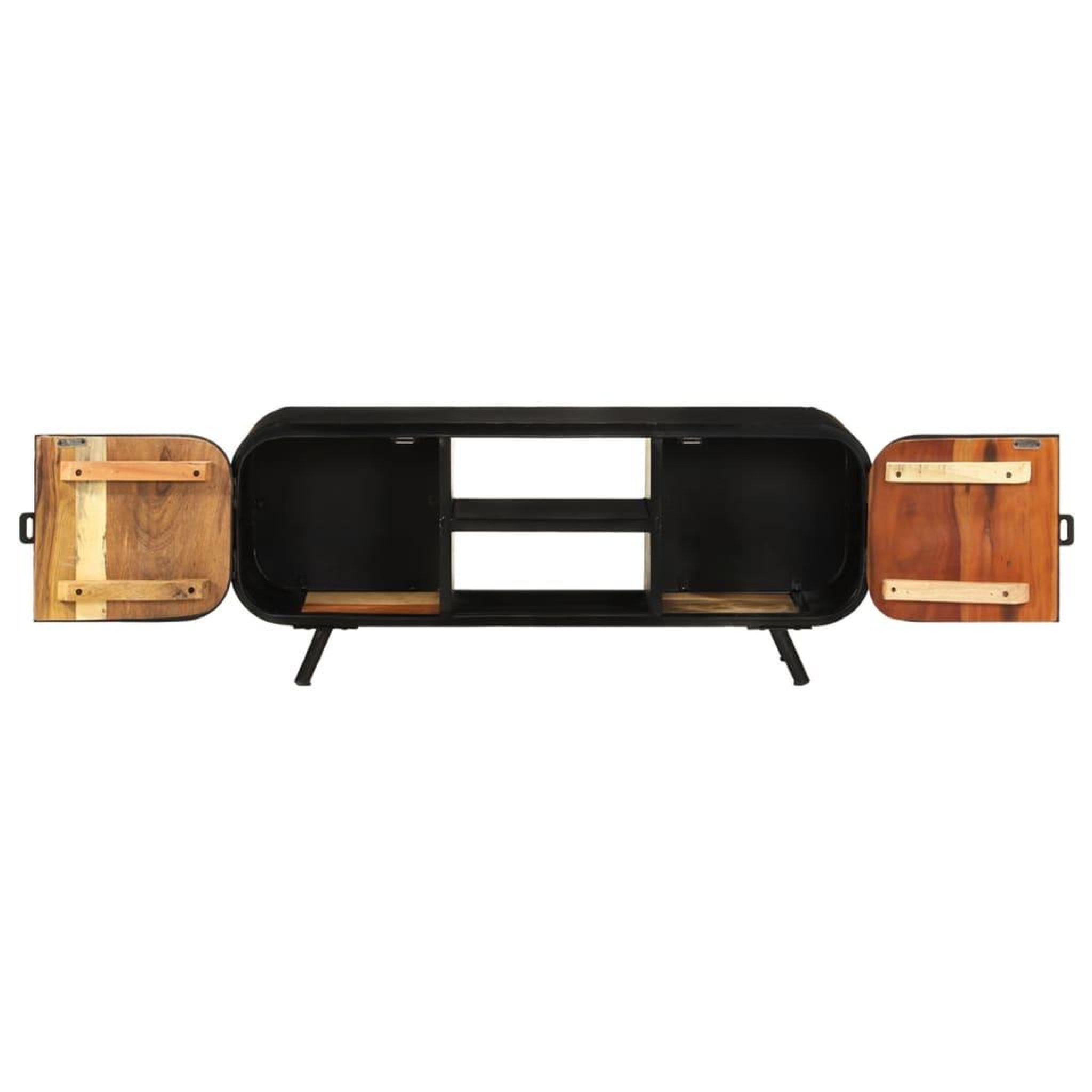 Voir la diapositive 5 : VIDAXL Meuble TV 110x30x45 cm Bois de recuperation massif