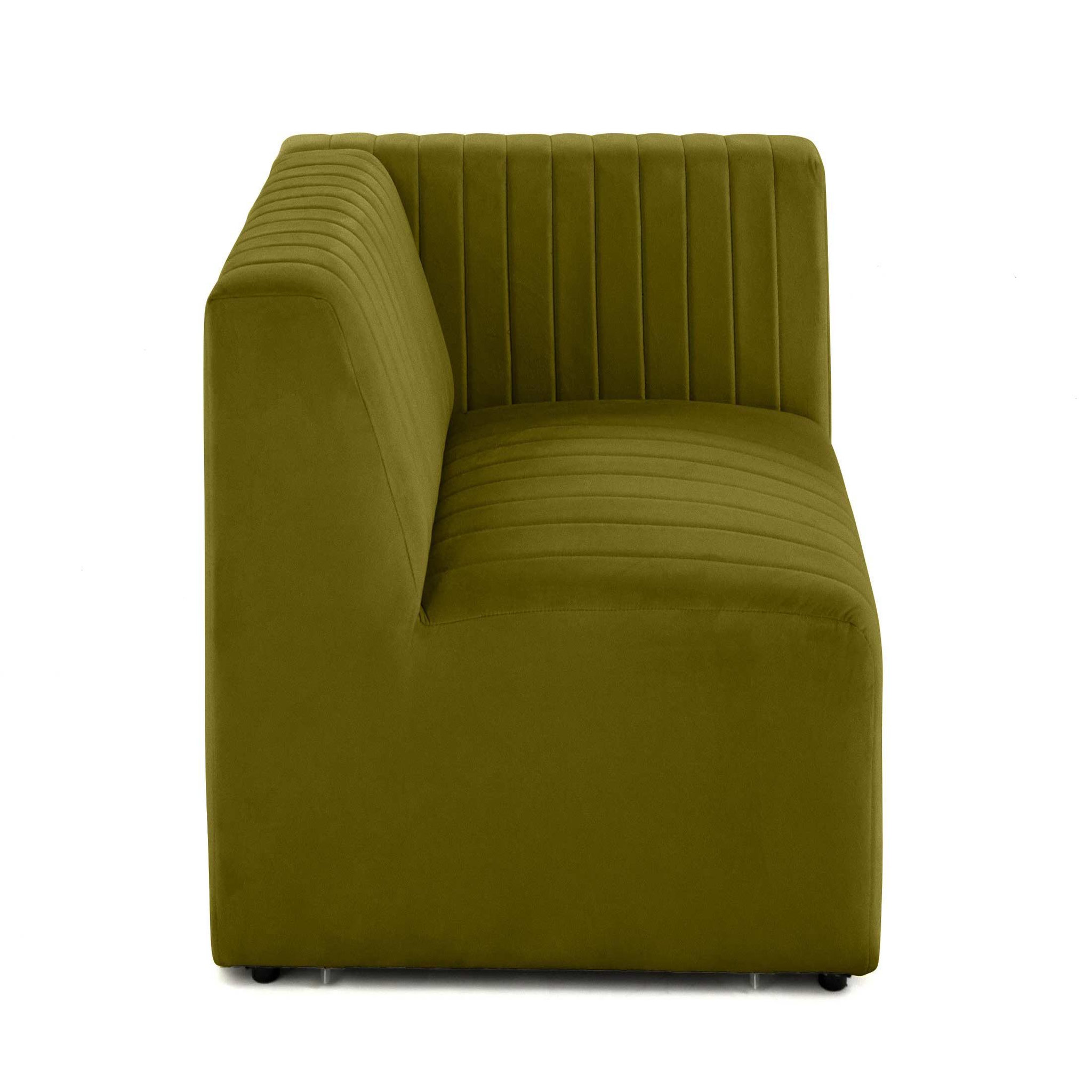 Voir la diapositive 3 : LISA DESIGN Nova - module d'assise droit - en velours