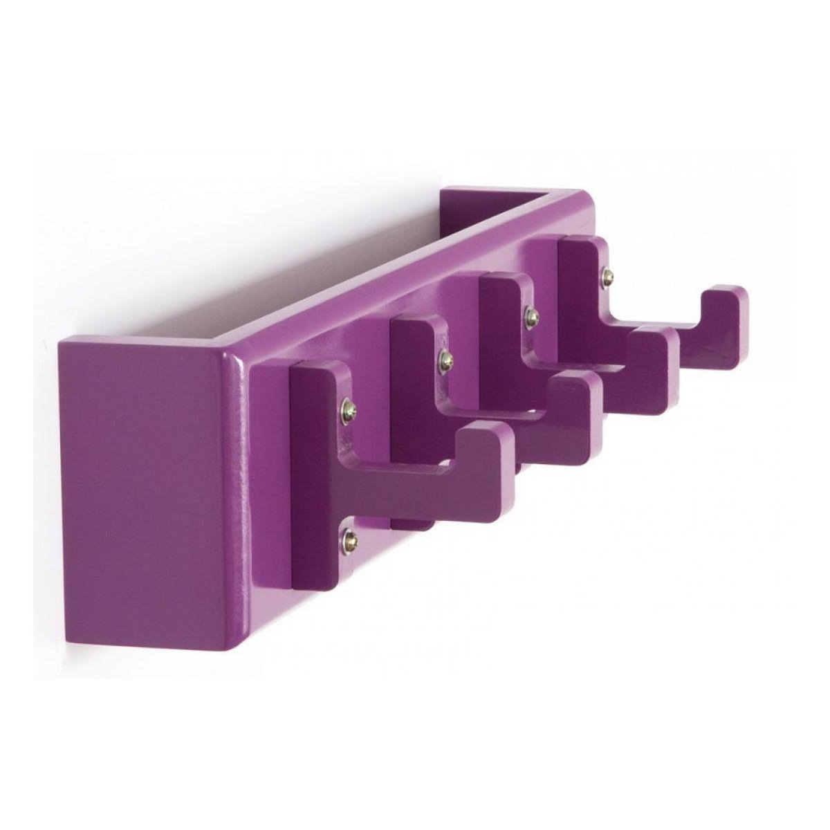 HomeStyle4U Porte-clés Violet avec Crochets et Compartiment de Rangement