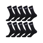 UMBRO Lot de 10 Paires de Chaussettes Tennis homme. Coloris disponibles : Noir