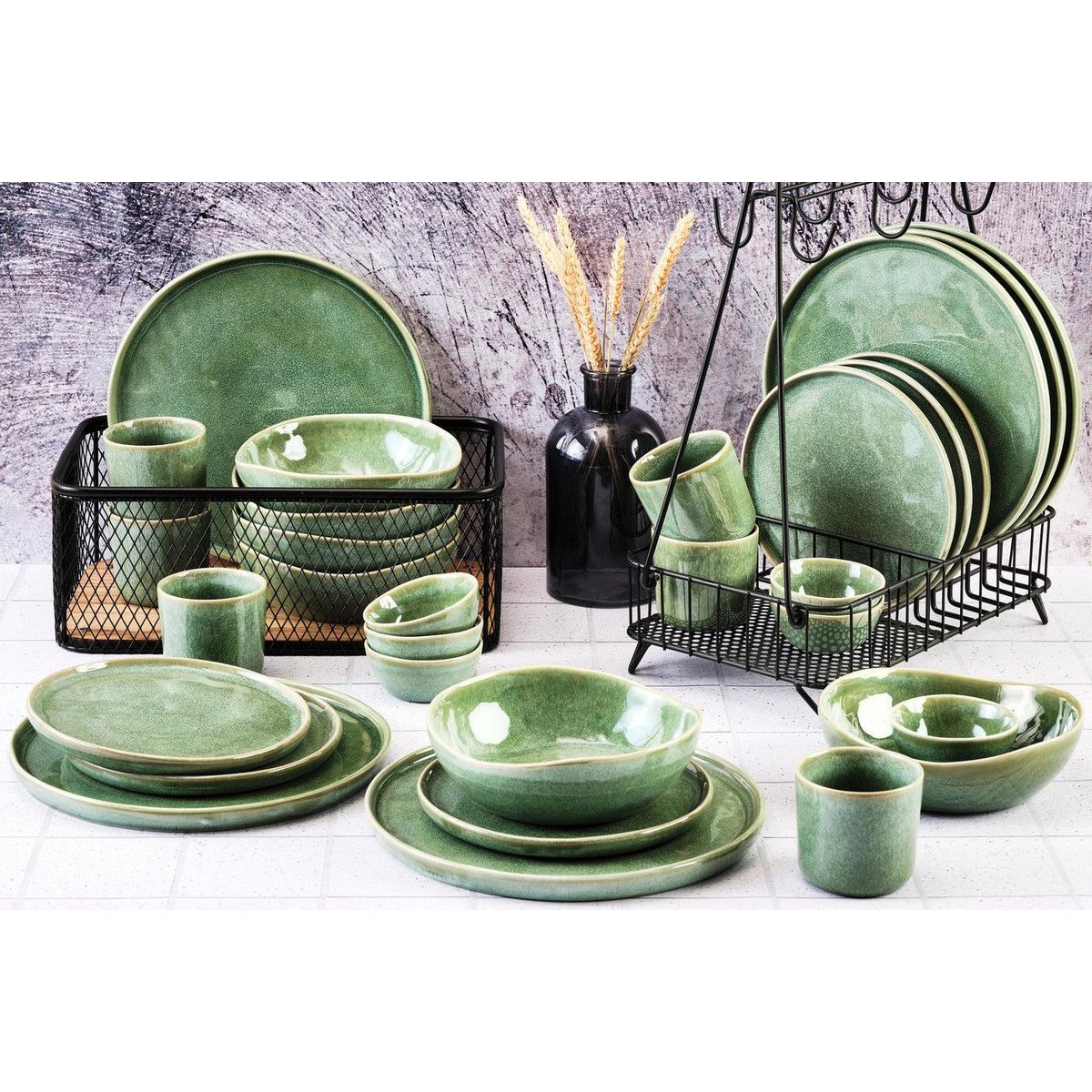 BJORN Service Complet MAGMA - 30 pièces - Menthe