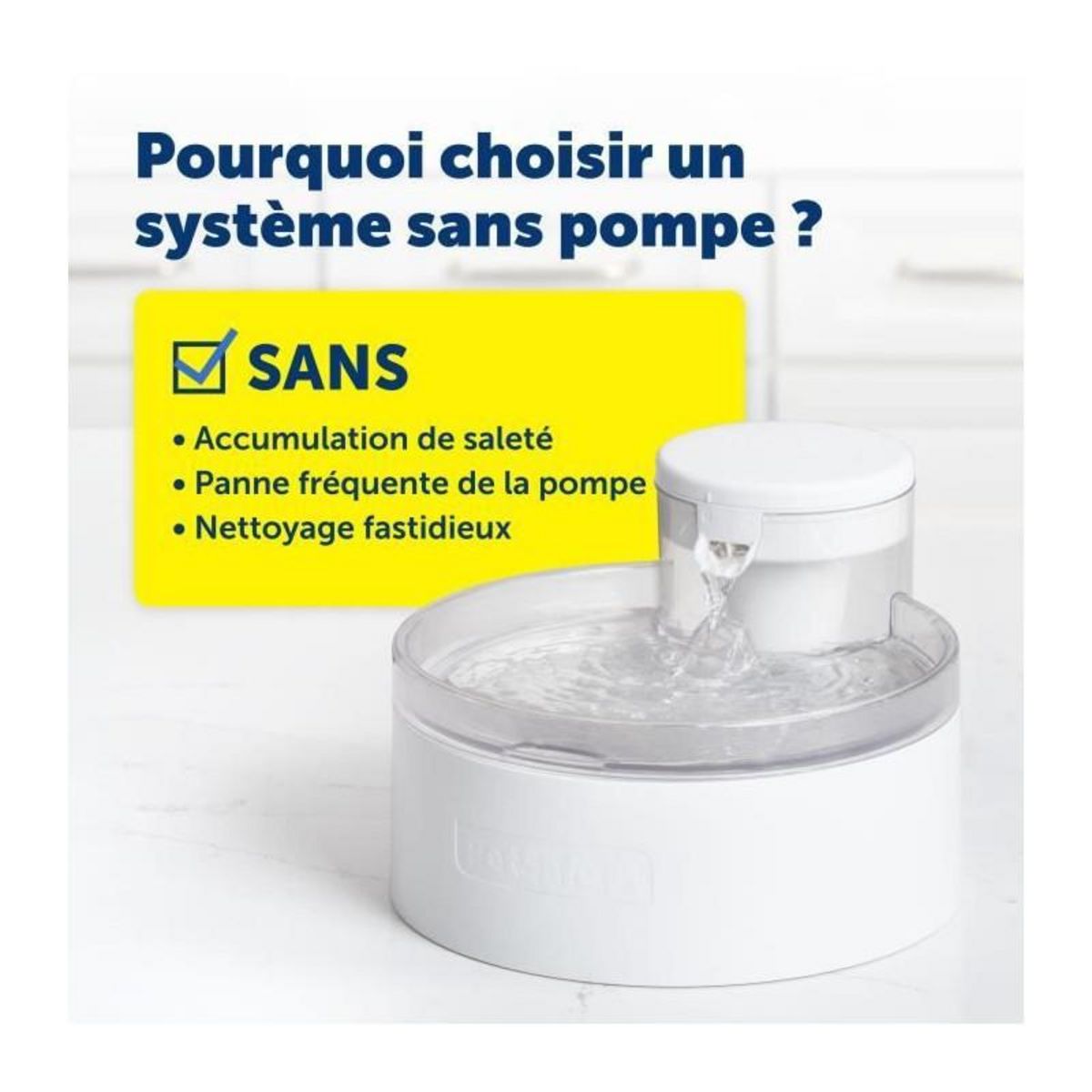 PETSAFE Fontaine a eau - PETSAFE - OUTLAST - 1,8 L - Blanc