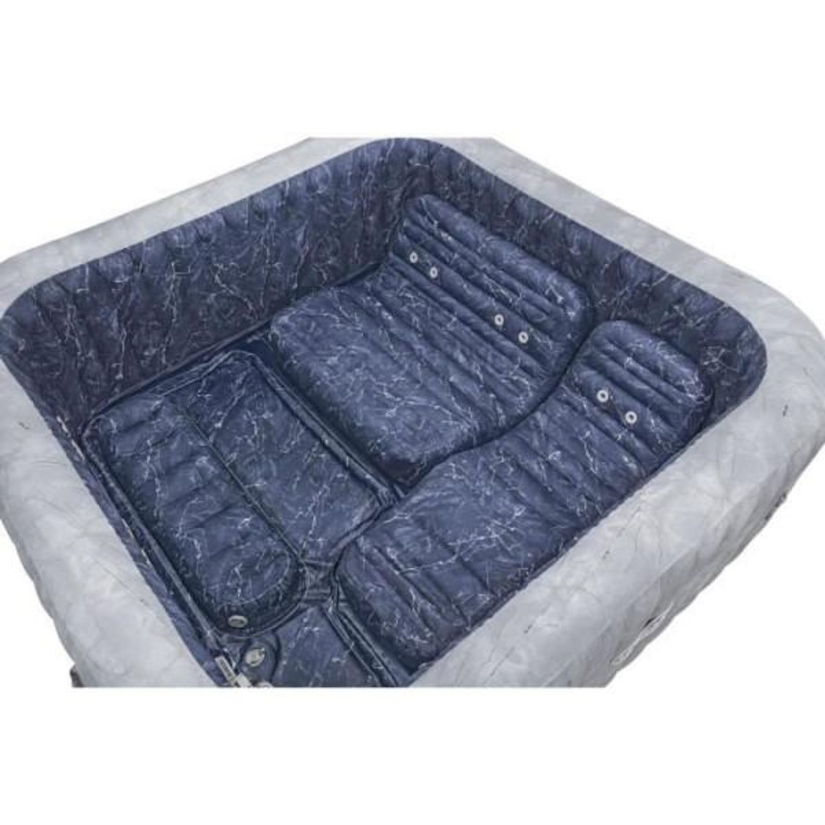 BESTWAY Spa gonflable BESTWAY - Lay-Z-Spa San Fransisco - Hydrojets - 230 x 230 x 71 cm - 5 a 7 places - Carré (couverture, 5 appuie-te