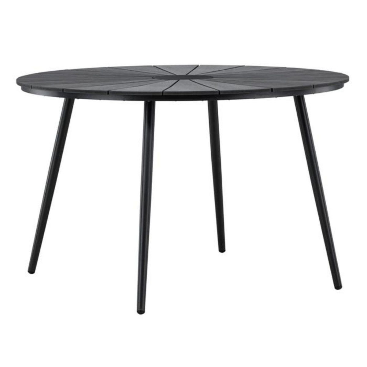 Paris Prix Table de Jardin Design  San Vito  120cm Noir
