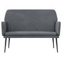 Voir la diapositive 3 : VIDAXL Banc Gris fonce 108x79x79 cm Velours