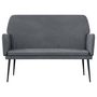 Voir la diapositive 3 : VIDAXL Banc Gris fonce 108x79x79 cm Velours