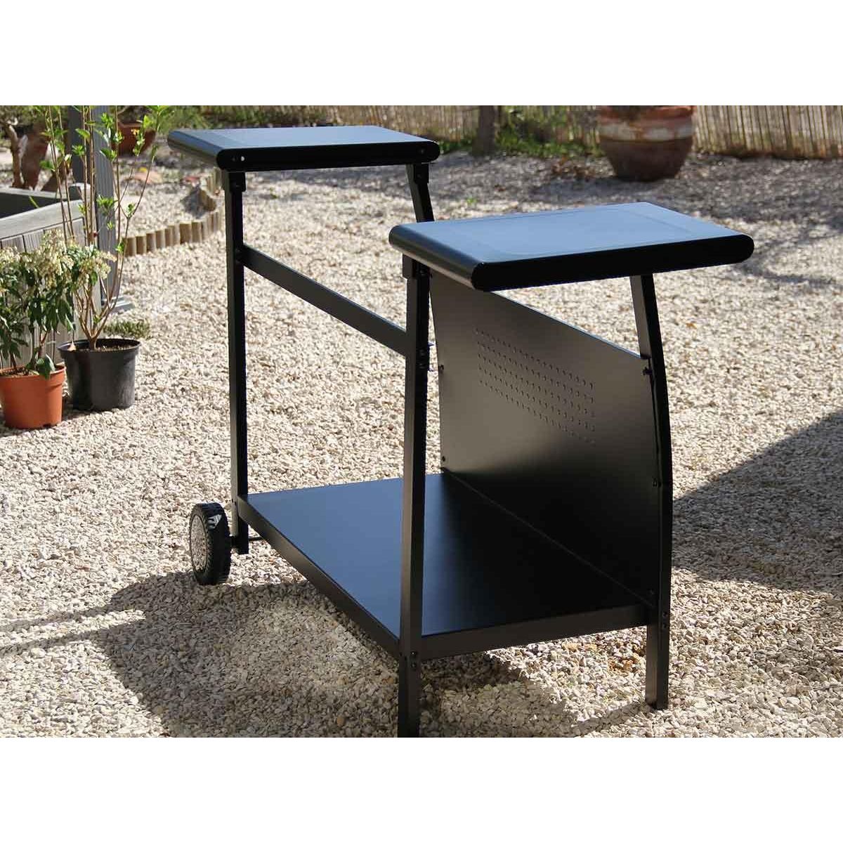 JARDIDECO Chariot plancha gaz Prato 3 brûleurs - Jardideco