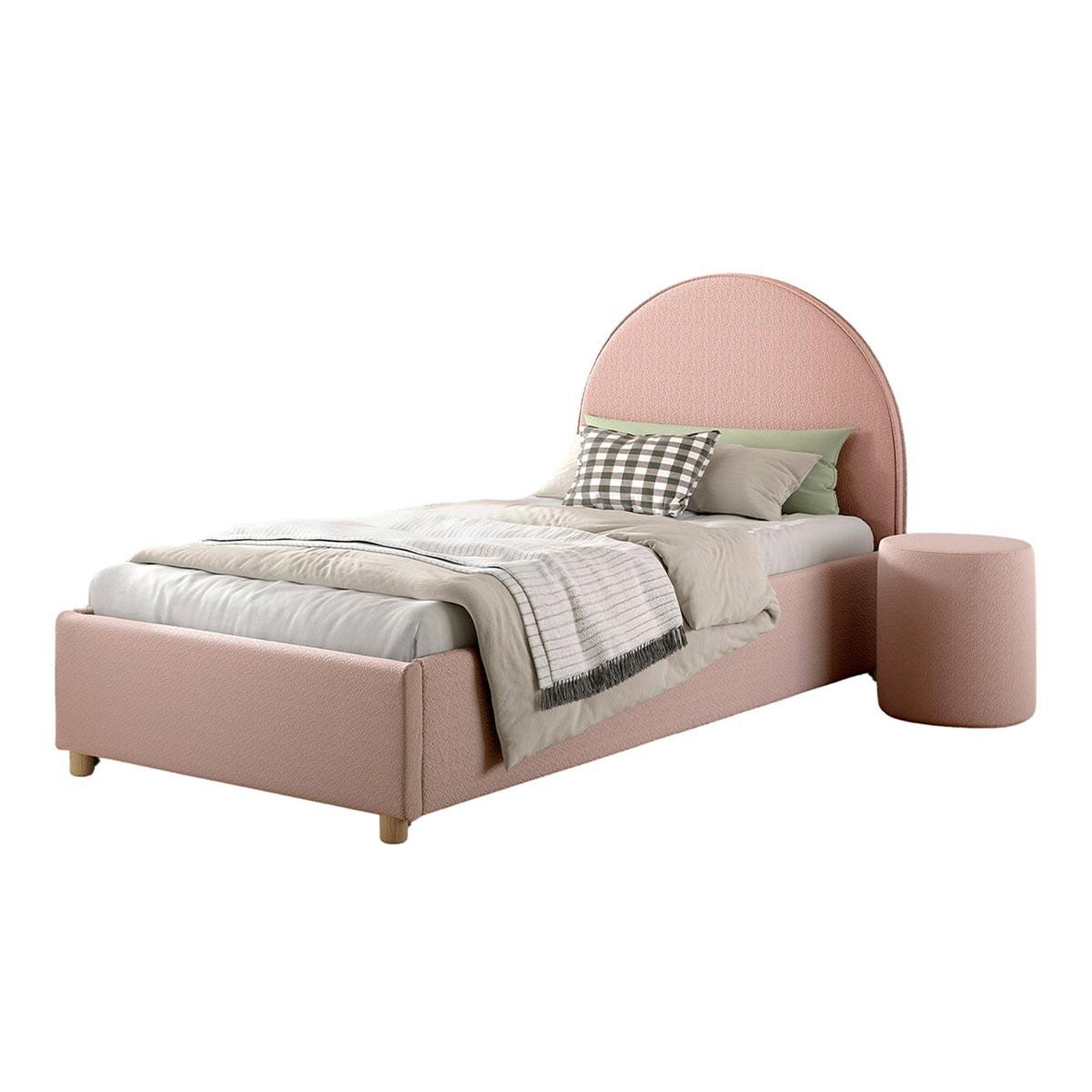 Voir la diapositive 2 : Paris Prix Pack - lit coffre enfant & pouf  moon  90x200cm rose