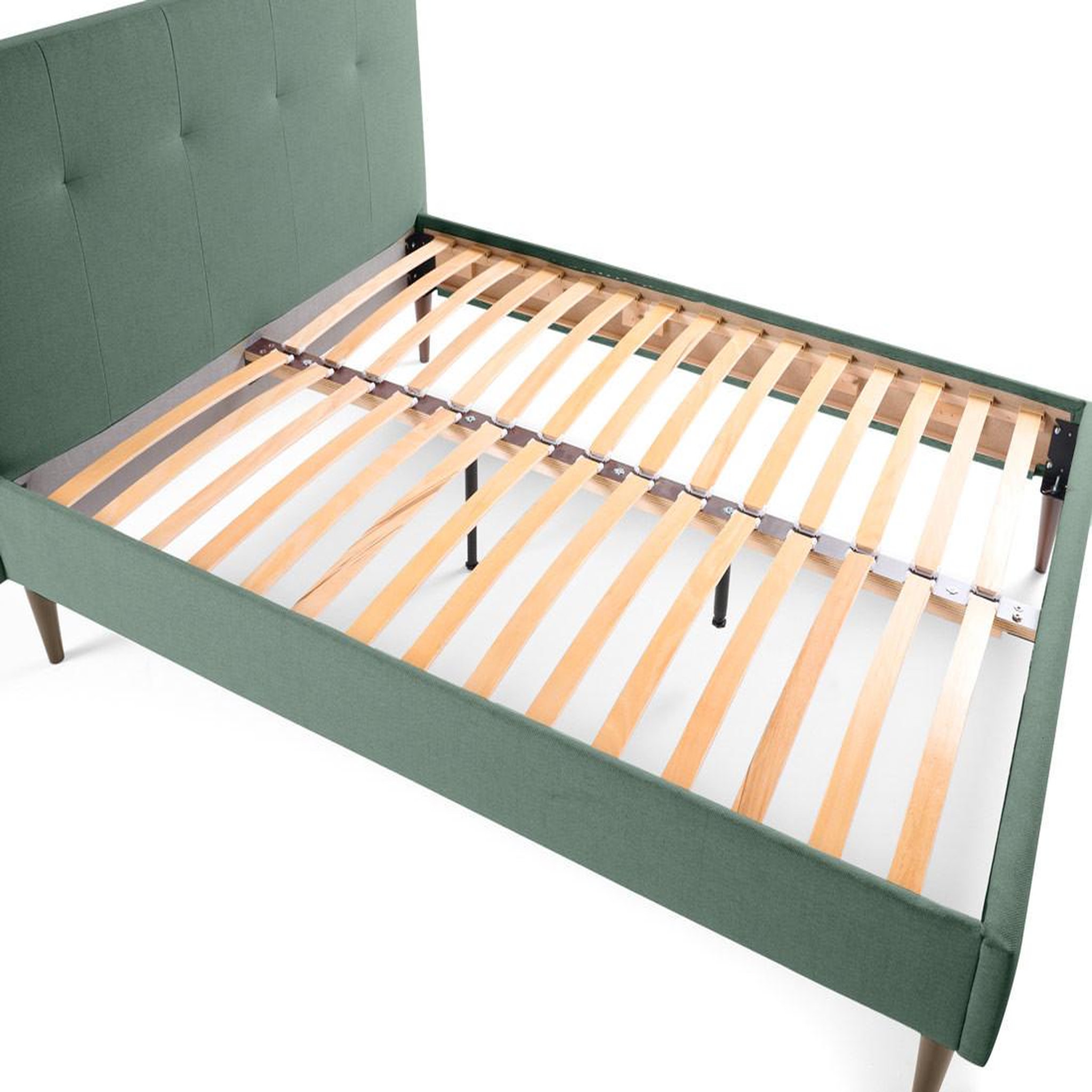 Voir la diapositive 5 : BEST MOBILIER Monet - lit - 160x200 - sommier inclus - en tissu