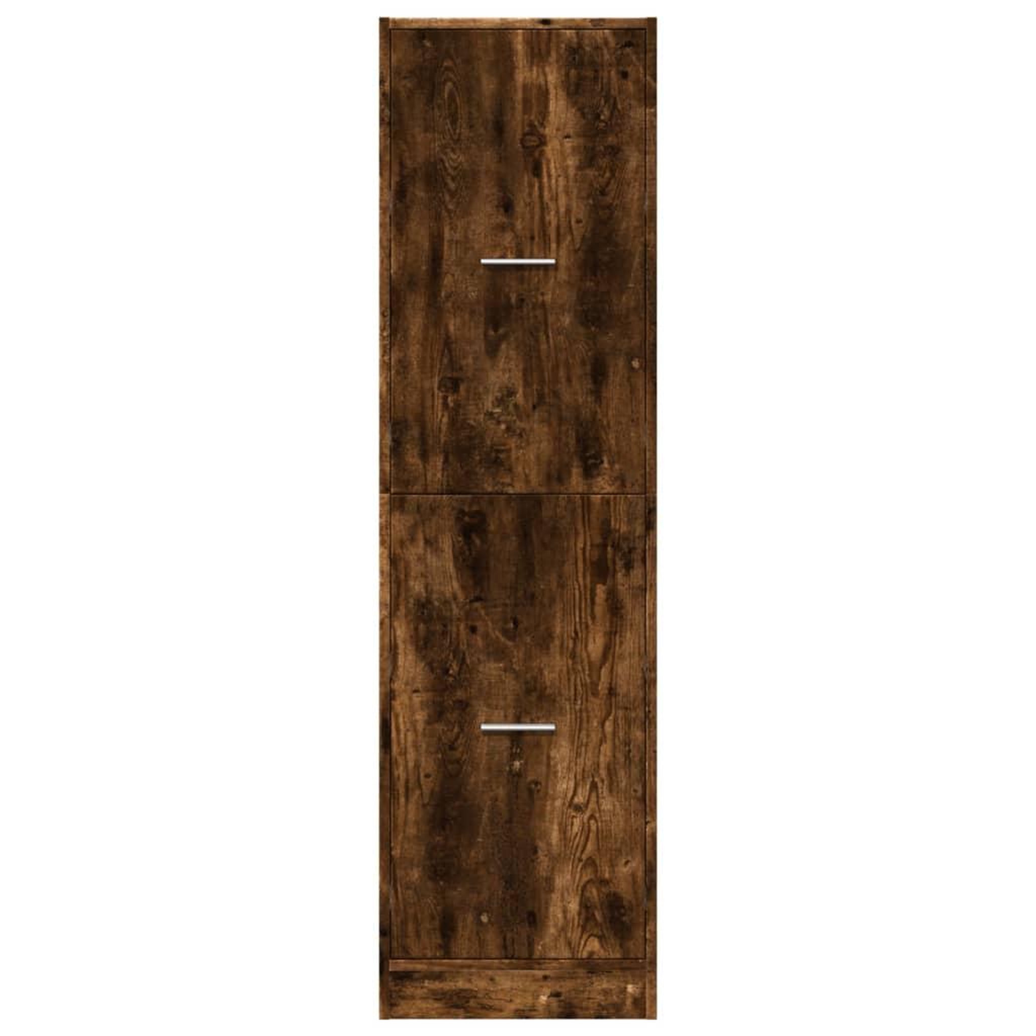 Voir la diapositive 5 : VIDAXL Armoire d'apothicaire chene fume 40x41x144,5 cm bois ingenierie