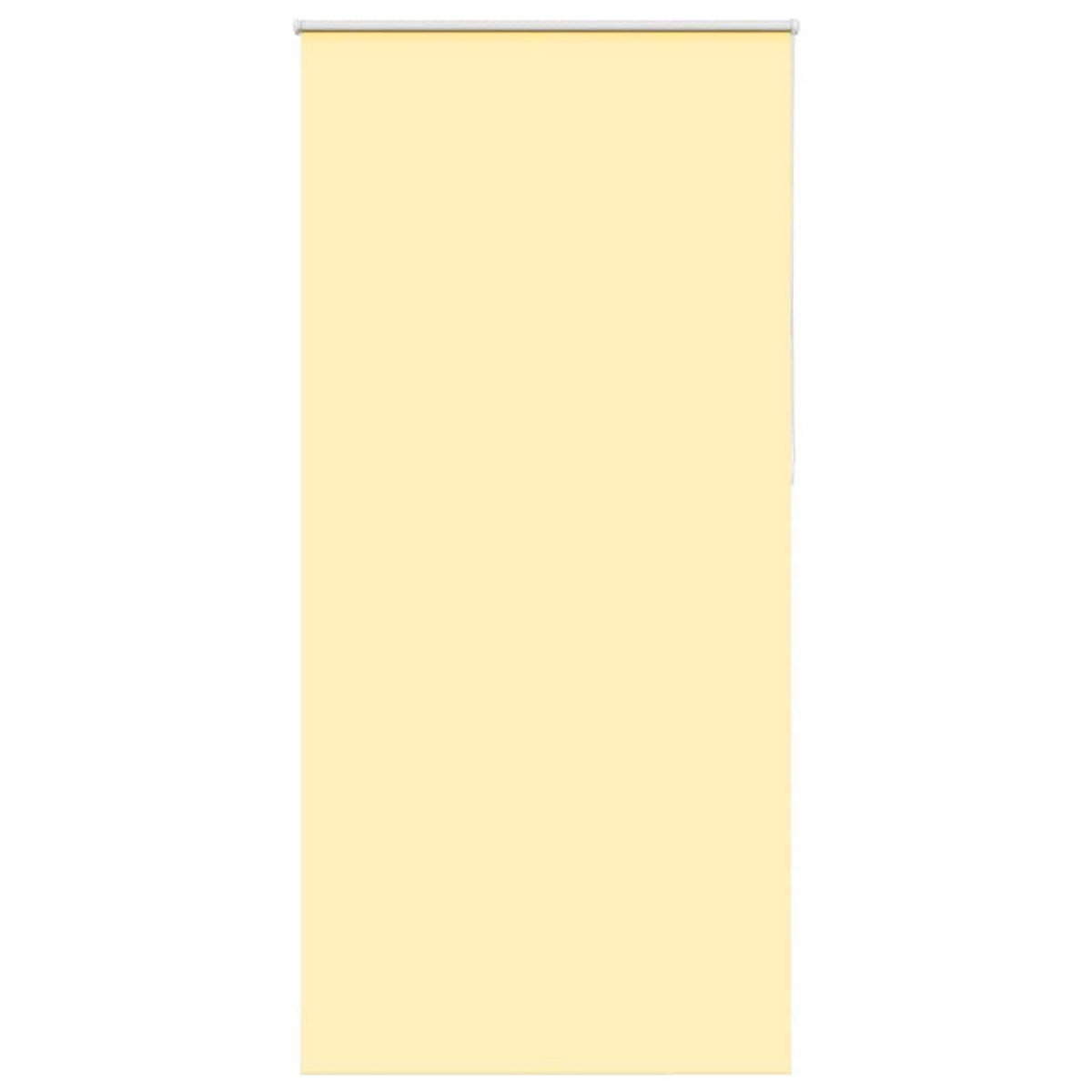 VIDAXL Store enrouleur occultant jaune largeur du tissu 105,7 cm