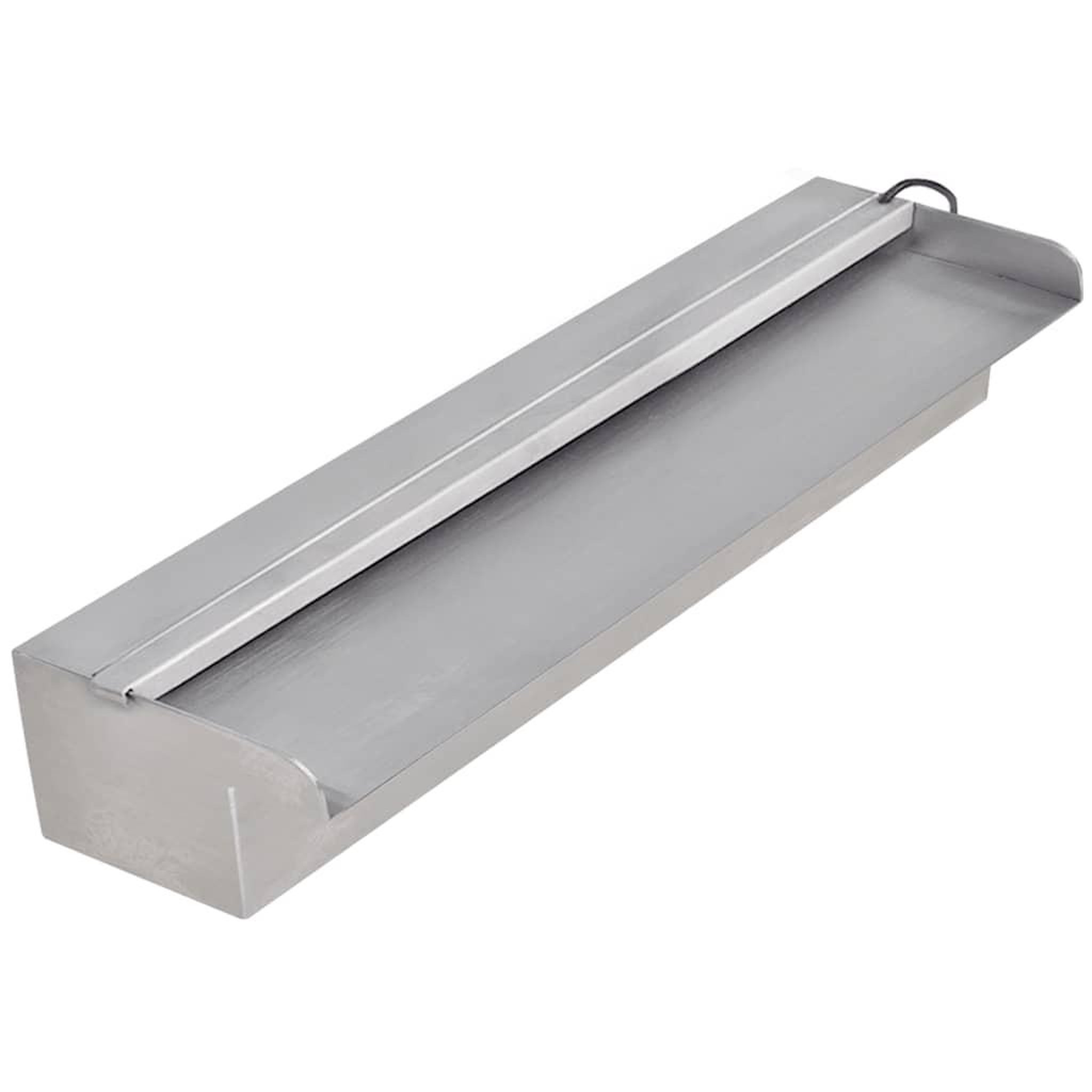 VIDAXL Lame d'eau rectangulaire a LED 45 cm en acier inoxydable pour piscine