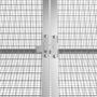 Voir la diapositive 5 : VIDAXL Cage pour lapin Gris 302,5x80,5x71 cm Acier galvanisé