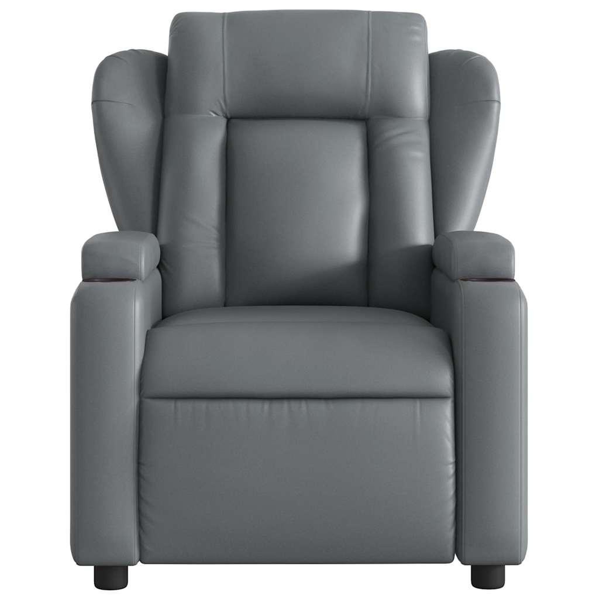 Voir la diapositive 5 : VIDAXL Fauteuil de massage inclinable Gris Similicuir