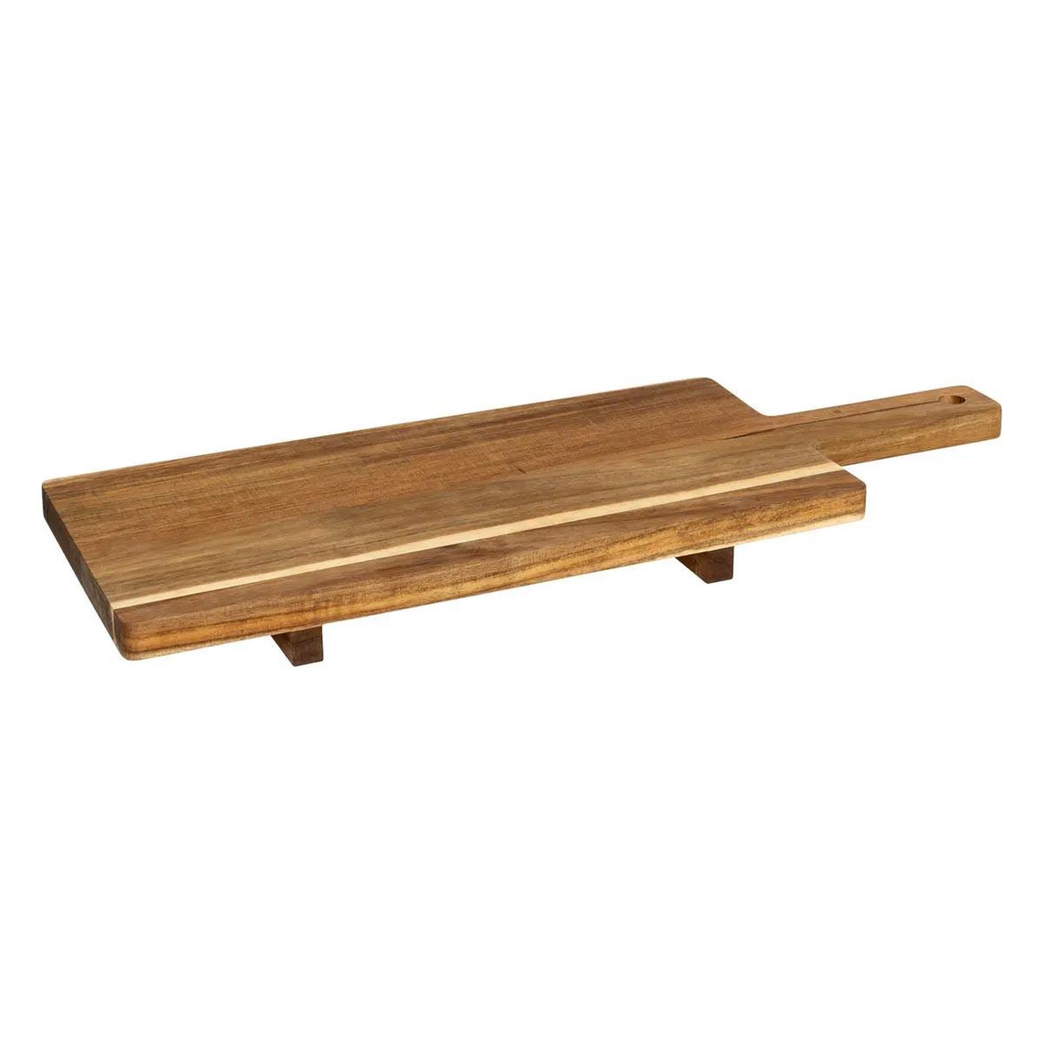 SECRET DE GOURMET Planche de présentation sur pied  acacia  70cm marron