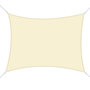 Voir la diapositive 1 : OUTSUNNY Voile d'ombrage rectangulaire 6L x 4l m polyester imperméabilisé haute densité 160 g/m² crème