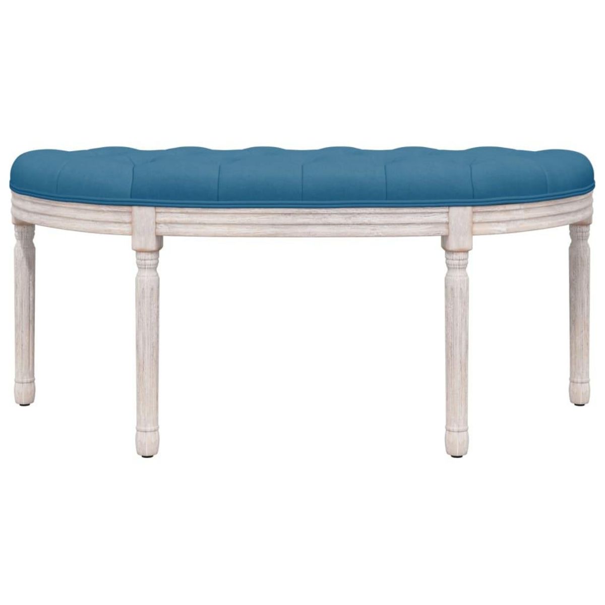 VIDAXL Banc Bleu 110,5x45x49 cm Velours